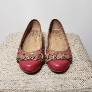 Comfortiva Softspots Posie Flats (Red/Size 9WW)